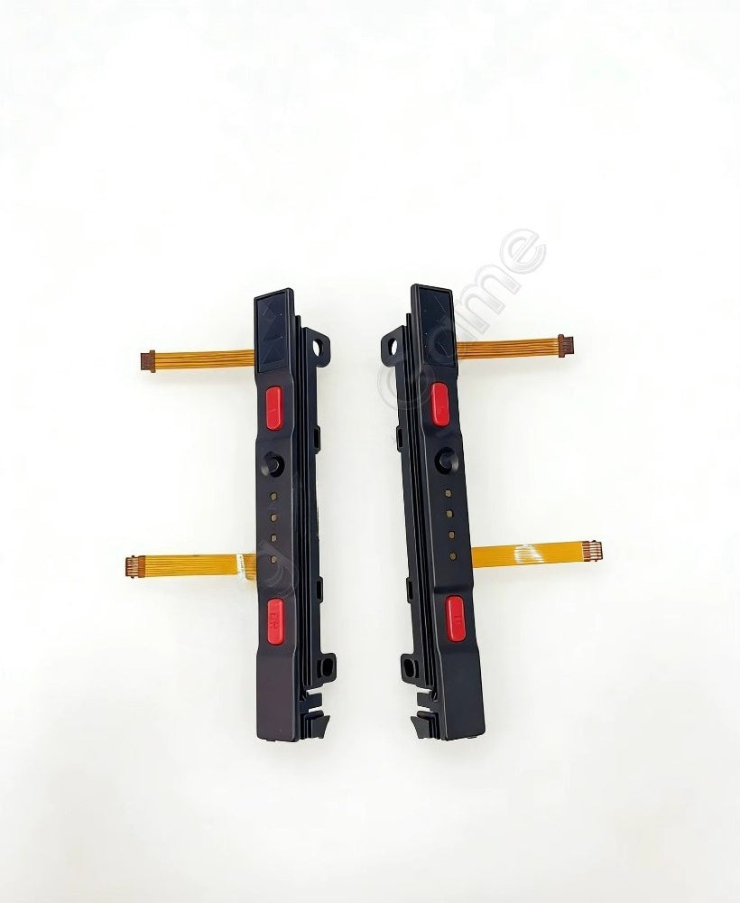 Original Secondhand Plastic Slider Set for Switch NS Joy-con Controller Rail Assembly with Flex Cable and Button Game console repair parts
