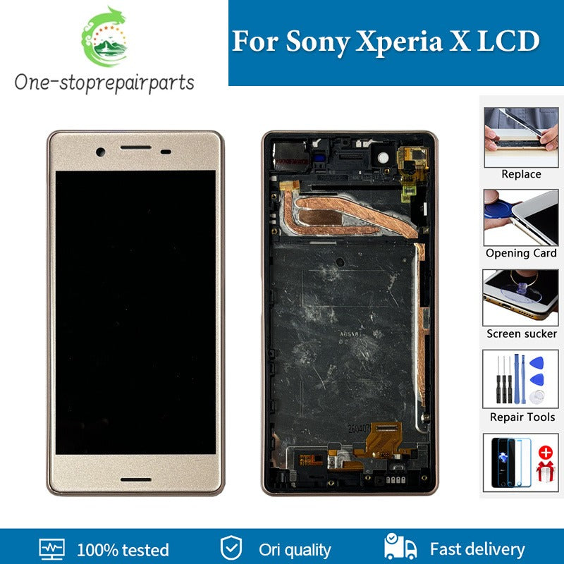 5.0" Original LCD with Frame Replacement For SONY Xperia X F5121 F5122 LCD Display Touch Screen For SONY Xperia X Display Screen Sony phone repair parts