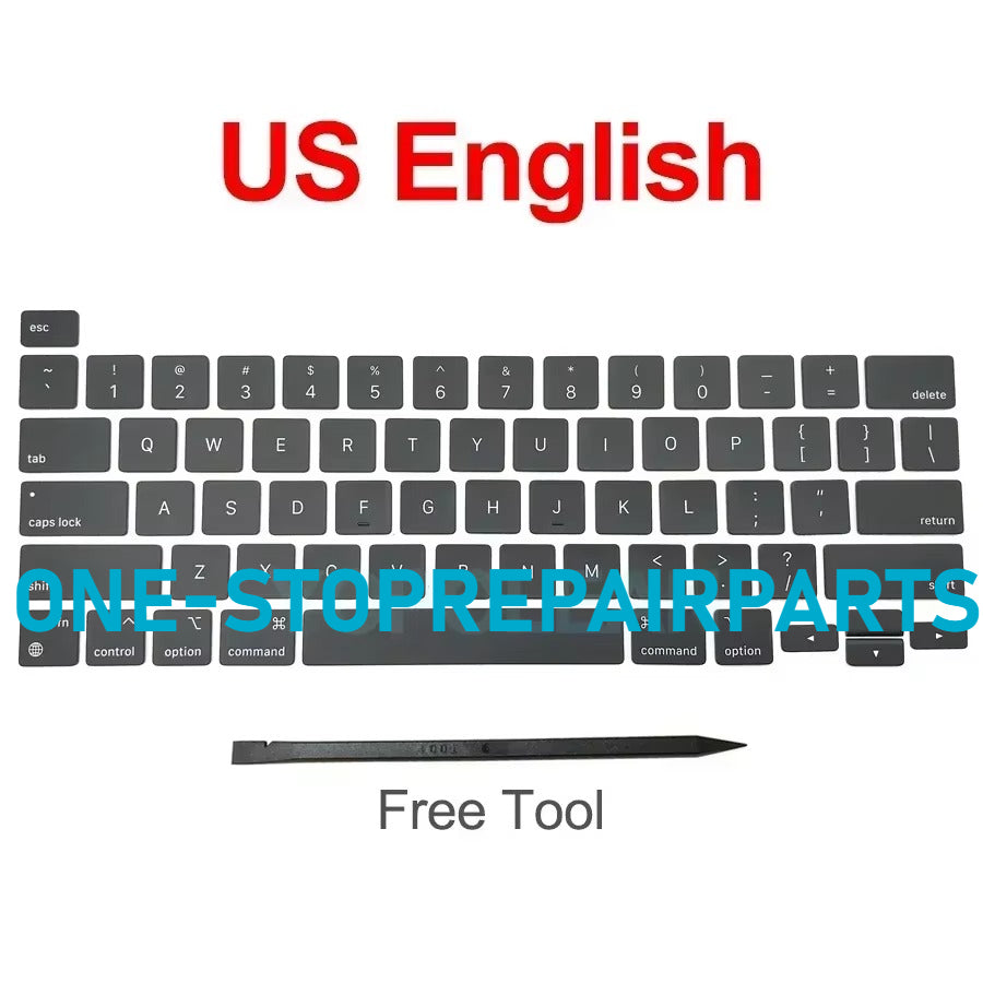 New Laptop A2338 Keycap Keys key Cap Keyboard Russian RU US UK French Spain Germany Italy For Macbook Pro Retina 13" M1 M2 Macbook repair parts
