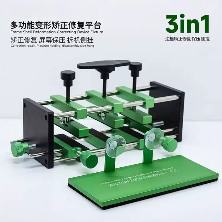 Mobile Phone Repair Metal Frame Deformation Orthotics, Middle Frame Repair Fixture Shell Bending Repair Desk Frame shell Deformation Correction Device Fixture screen pressure clamp Mobile Phone Repair tools