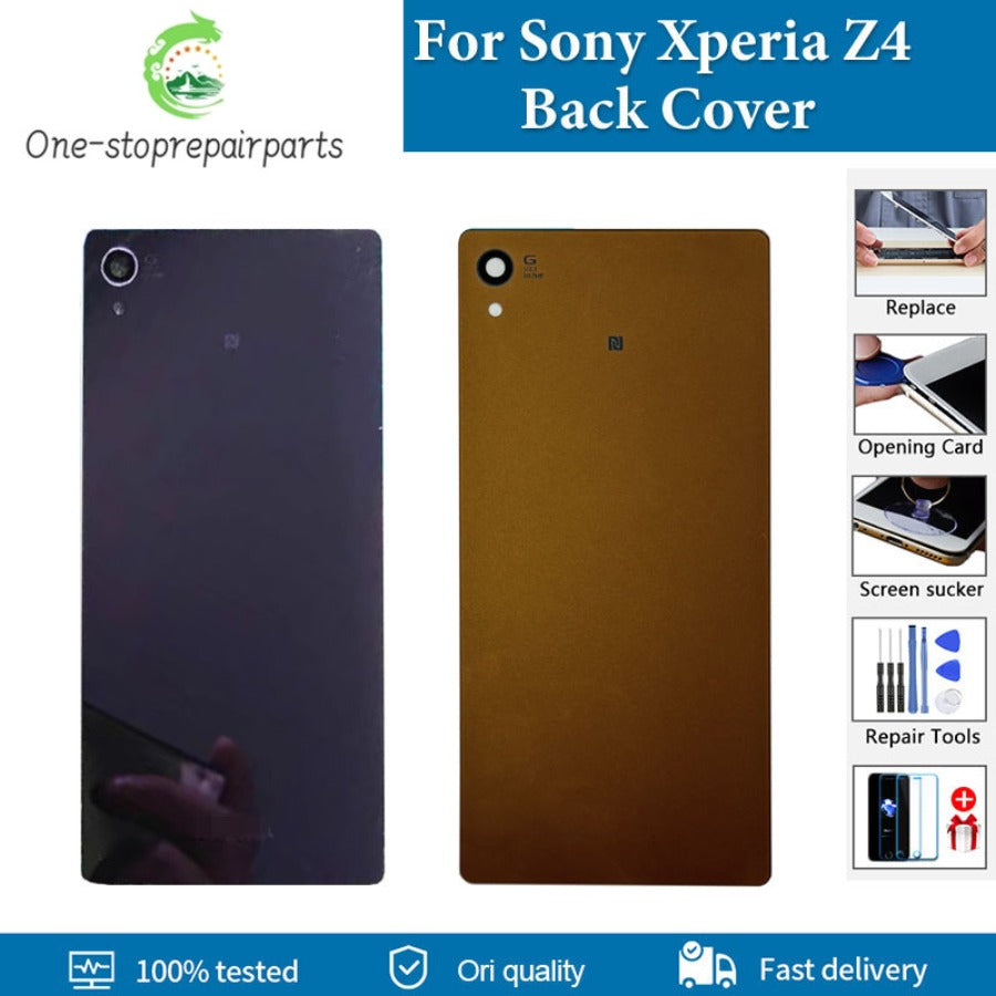 Original Back Cover For Sony Xperia Z4 Back Battery cover Rear Glass E6553 SO-03G 402SO Housing Cover Door Replacement Parts Sony phone repair parts