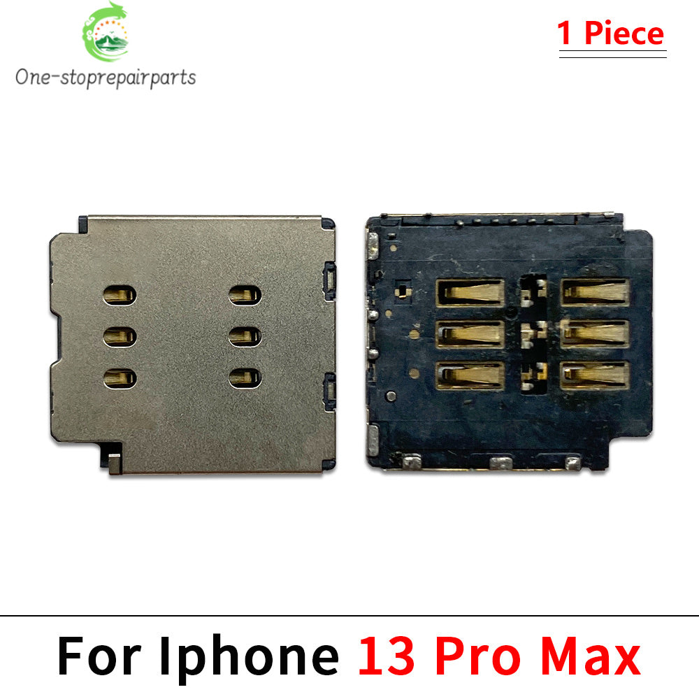 SIM Card Tray Socket Slot Adapter Connector Reader Flex Cable Dual SIM Card For iPhone 11 12 13 14 15 Pro Max Plus Mini iPhone phone repair parts
