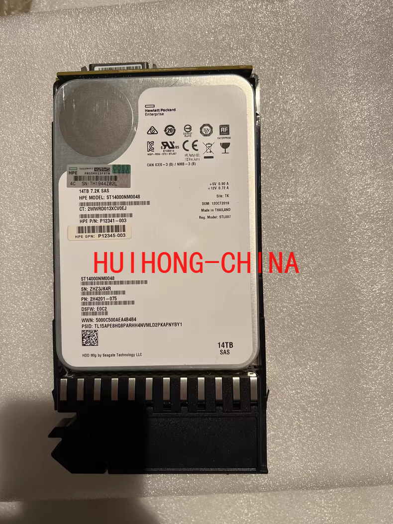 HP P11785-001 R0Q21A 14T SAS 12Gb 7.2K 3.5 MSA 2050 Server Hard Disk