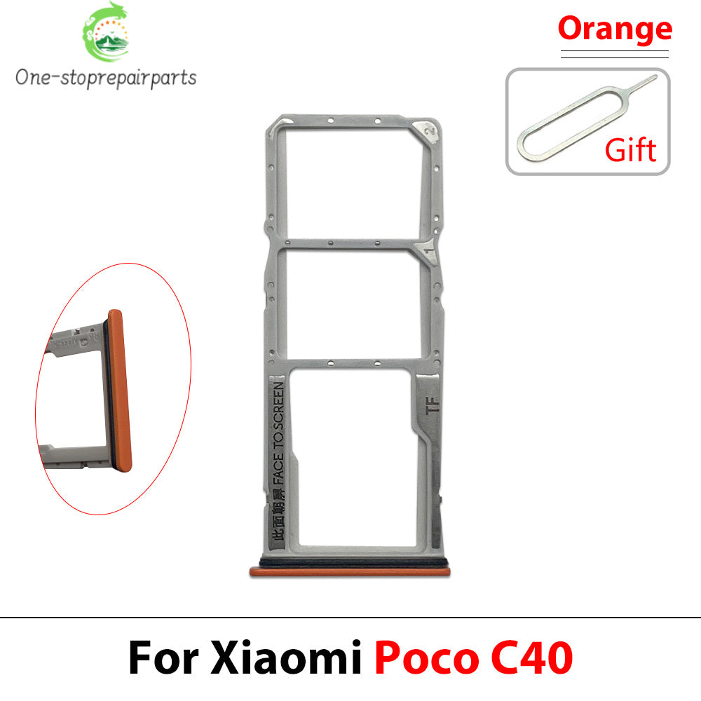 New SIM Card Slot SD Card Tray Holder Adapter For Xiaomi Poco C40 C65 C75 Repair Parts  Xiaomi  Xiao mi phone repair parts