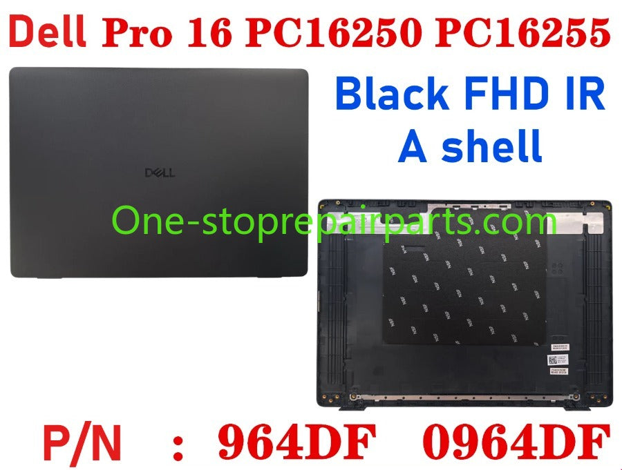 Cover case for Dell Pro 16 PC16250 PC16255 0D45TN 04TV1R 0FJ6FY 02XHM1 099TK0 02882N 0HNP7J 02XHM1 0GJX2F 0C8CKC 0964DF 0DR9PF 0HHMCK 0F9V30 0388WT 0H3K5C 0HR42X 01378G Lcd back housing bezel palmrest bottom lower cover hinge Dell laptop repair parts