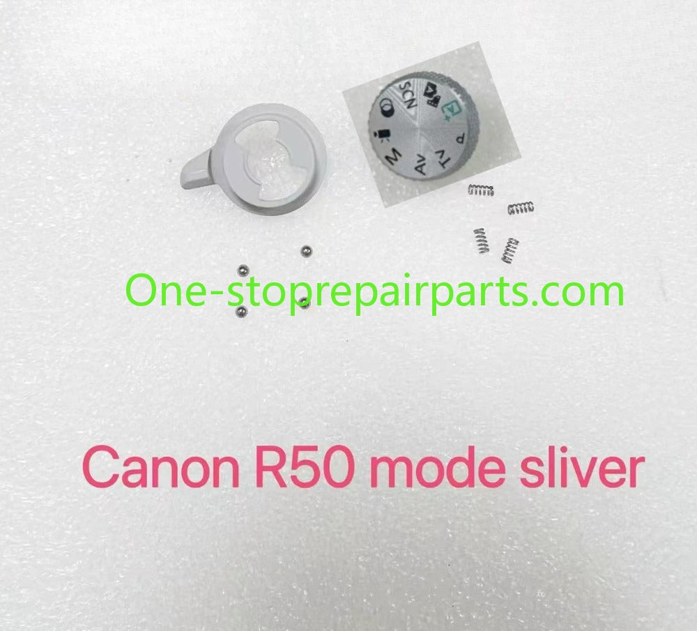 Canon EOS R50 Mode Dial Function Dial Top Cover with Iron Beads Spring with Steel Ball Function Power-on lever on/off switch button black silver Digital Camera Repair parts