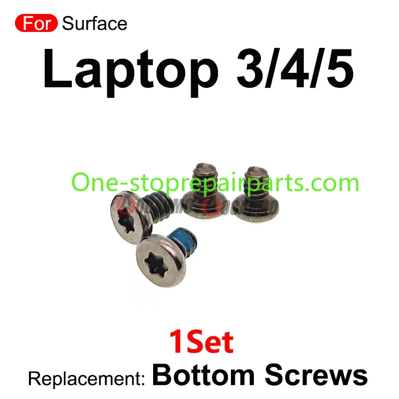For Microsoft Surface Laptop 3 4 5 Laptop3 Bottom Screw 1Set Screws Replacement Part  Microsoft Surface Laptop repair parts