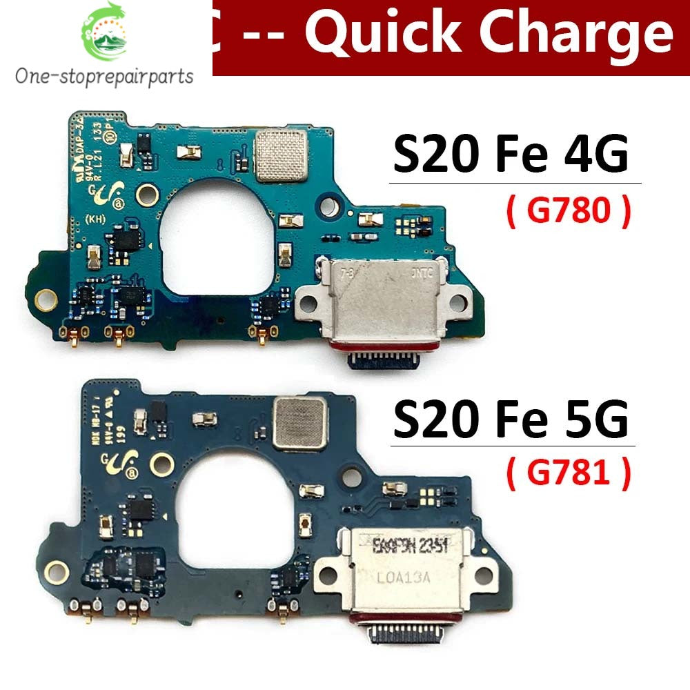 USB Charging Port Board Flex Cable Connector For Samsung S20 Fe 4G 5G G780 G780F G781 G781B Microphone Samsung phone repair parts