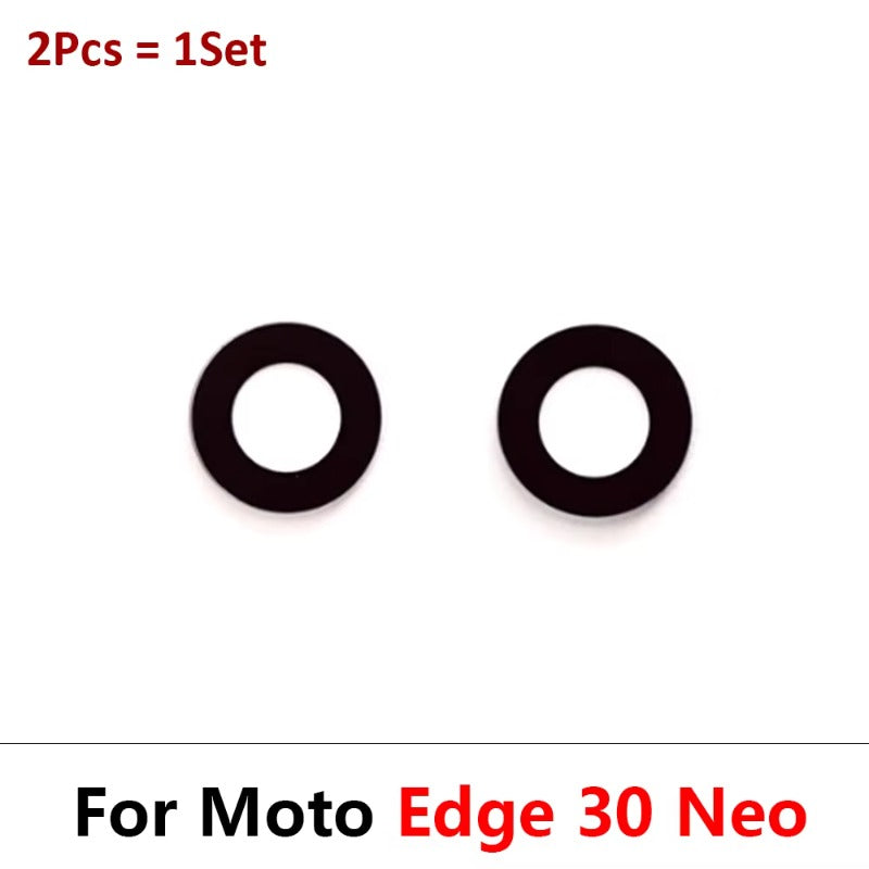 New Camera Glass Lens Back Rear Camera Glass Lens with Ahesive Sticker For Motorola Moto Edge 20 30 40 Pro Lite Neo Fusion Motorola phone repair parts