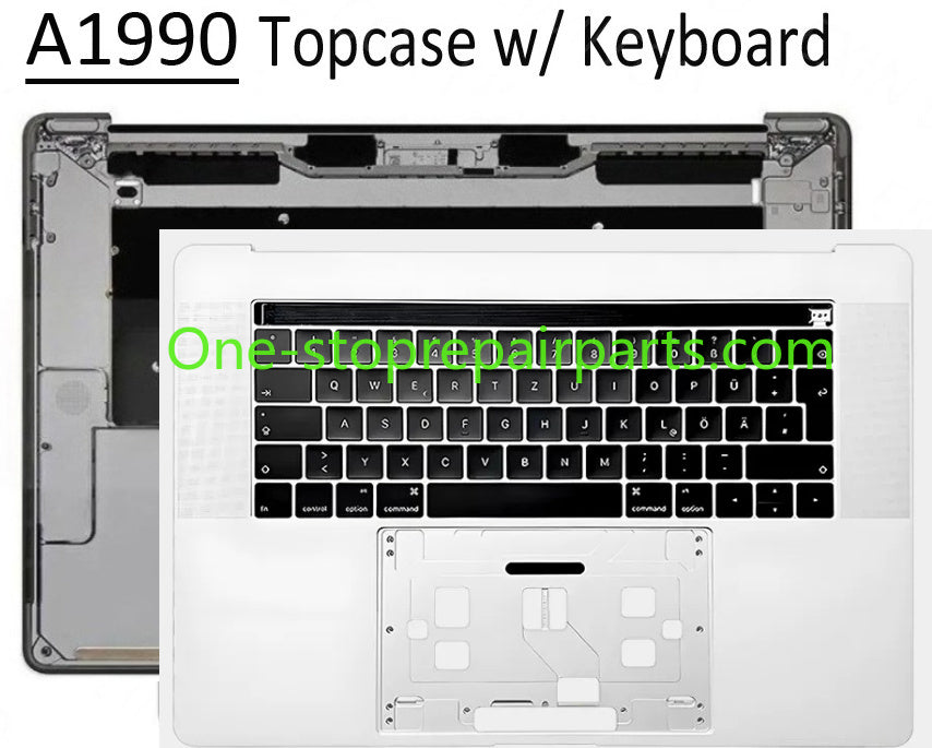 2018 2019 for Macbook Pro 15" Retina A1990 Touchbar Topcase with Keyboard US UK English FR French DE German Spanish Danish Macbook repair parts
