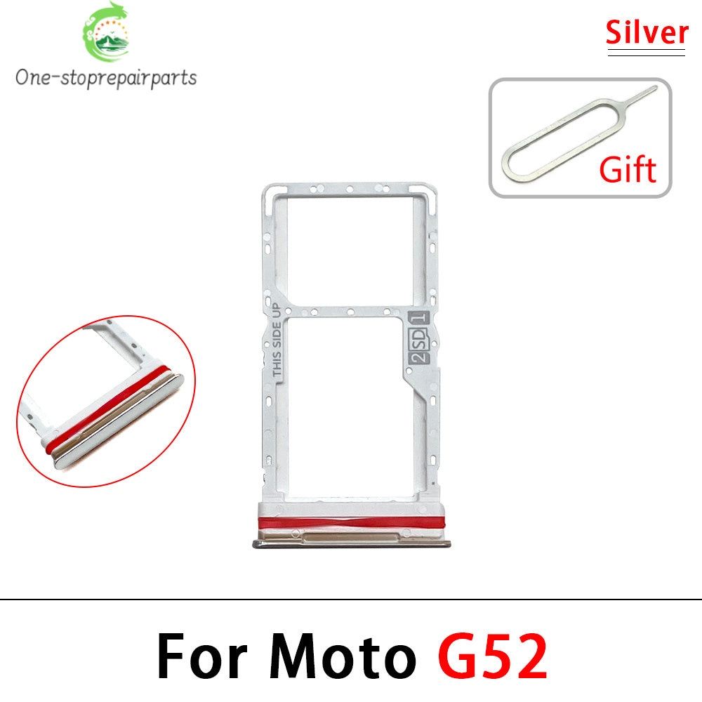 New For Motorola Moto G31 G51 G22 G32 G52 G62 G72 G71 SIM Card Slot SD Card Tray Holder Adapter Motorola phone repair parts