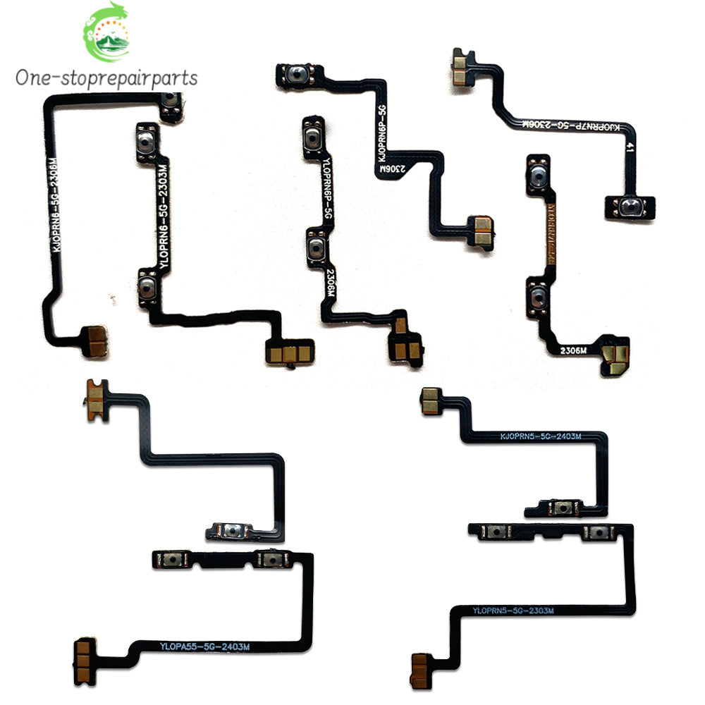New Power on off Volume Key Button Flex Cable For OPPO A12 A15 A16 A52 A53 A54 A55 A57 A72 A73 A74 A93 A94 A95 A96 4G 5G OPPO phone repair parts