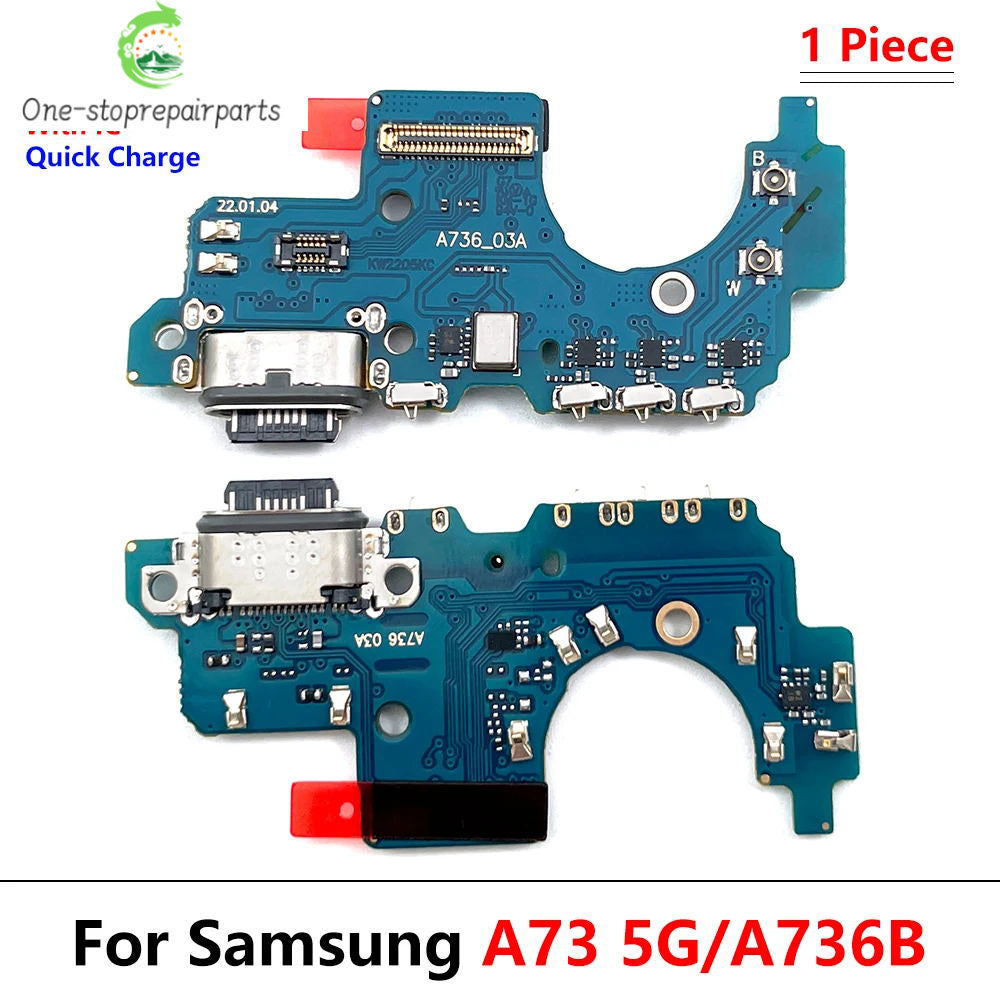 For Samsung A73 5G A736 A736B USB Charging Port Dock Connector Board Mainboard Main Flex Cable Repair Parts Samsung phone repair parts