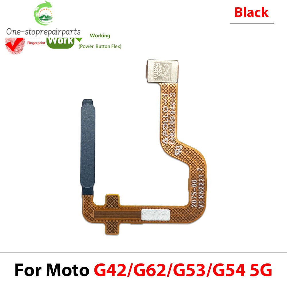 Home Button FingerPrint Touch ID Sensor Flex Cable For Motorola Moto G22 G42 G62 G53 G54 E32 Replacement Parts Motorola phone repair parts