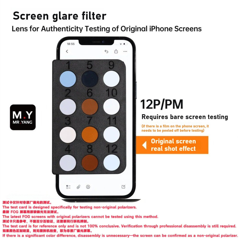 Mobile phone FOG screen detector Assemble screen Lens for Authenticity Testing of Original iPhone Screens Professional equipment phone repair tools