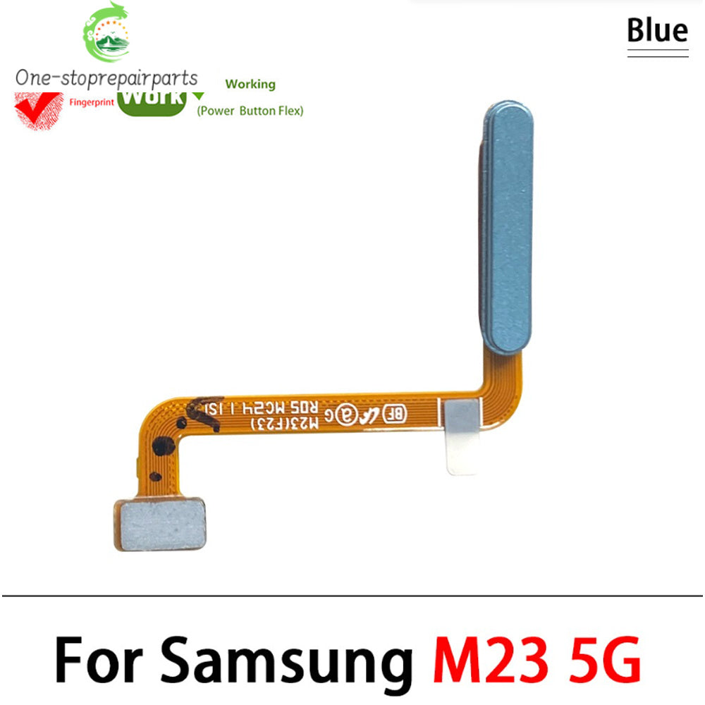 Home Button FingerPrint Touch ID Sensor Flex Cable For Samsung M22 M52 M62 M23 M14 M51 M31s 4G 5G Replacement Parts Samsung phone repair parts