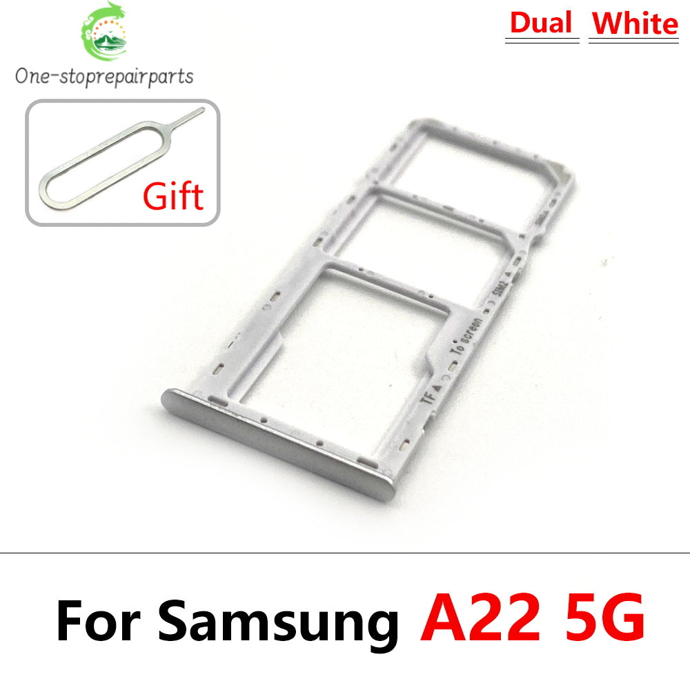 SIM Card Tray Slot Holder Adapter Accessories For Samsung A22 A32 4G 5G Replacement Spare Parts Samsung phone repair parts