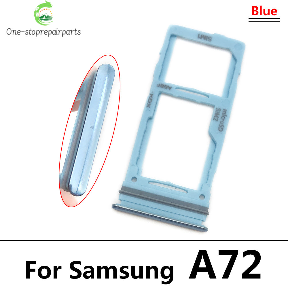 New Sim Card Tray Reader Socket Slot Holder For Samsung A32 A52 A72 4G 5G Replacement Part Samsung phone repair parts