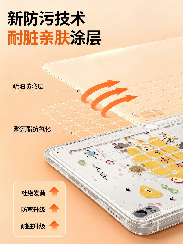 For 2026 new huawei matepad115s protective case air12 tablet cover 11.5 with pen slot pro12.2 magnetic buckle se10.4 For glory x10 anti-drop 9/8 cheese cat Tablet Accessories