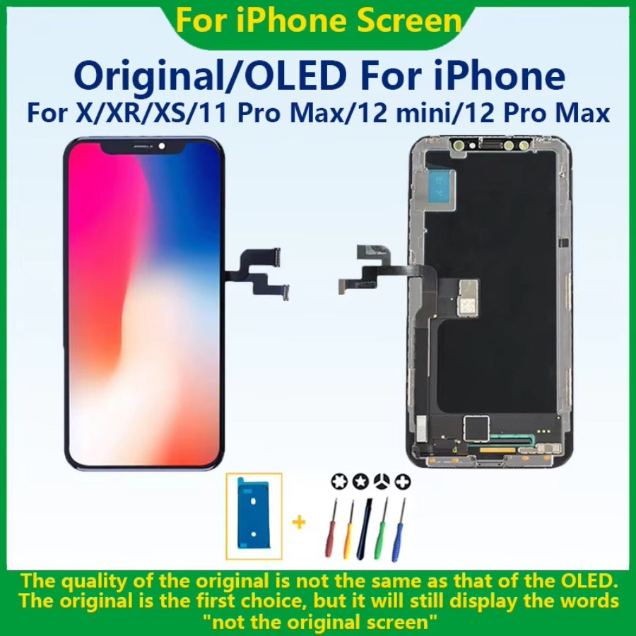 AAA+ OLED For iPhone X XR XS Max LCD Display 11 Pro Max 12 Pro 13mini Digitzer Assembly For iPhone 13 Pro Max LCD Touch Screen iPhone phone repair parts
