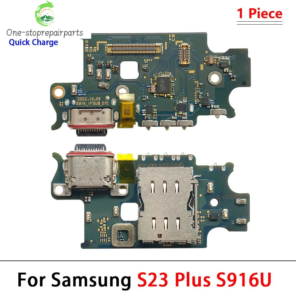 USB Charging Board Port Dock Charger Connector Microphone Flex Cable For Samsung S22 S23 Plus Ultra 5G S908B S901B S906B 5G Samsung phone repair parts