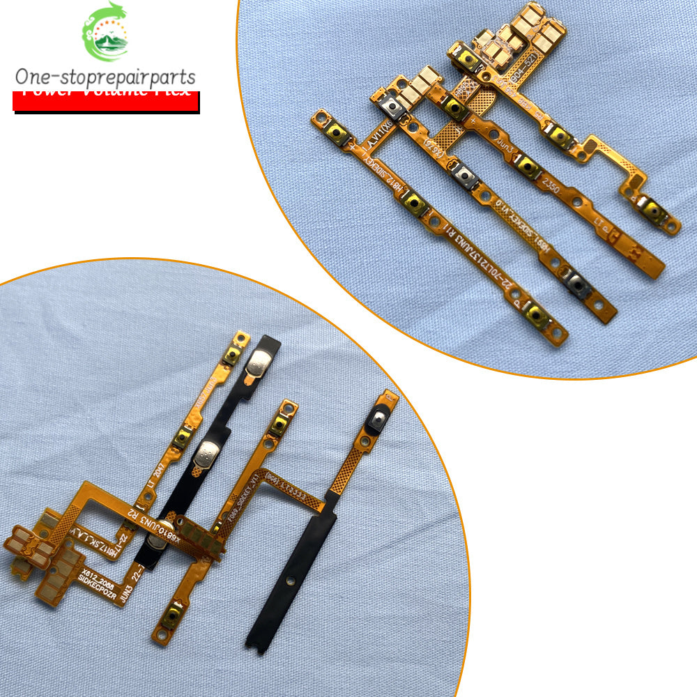 10Pcs, Volume Button Power On Off Button Flex Cable For infinix Smart 3 4 5 6 7 8 9 Pro HD Plus X612 X627 X6511 X6517 X6516  infinix phone repair parts