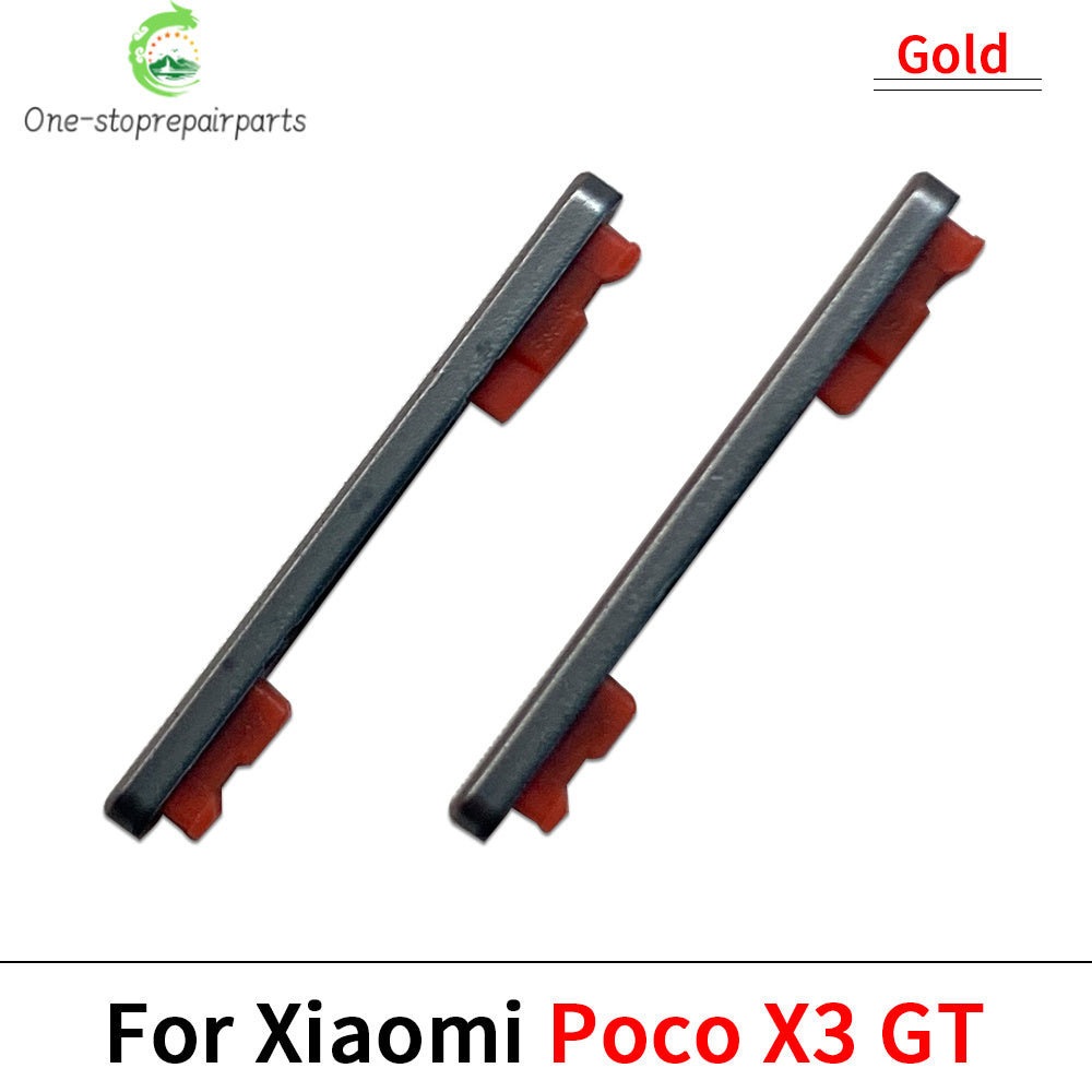 10Pcs, Side Power Button + Volume Side Button For Xiaomi Mi Poco X3 Pro GT M3  Xiaomi  Xiao mi phone repair parts