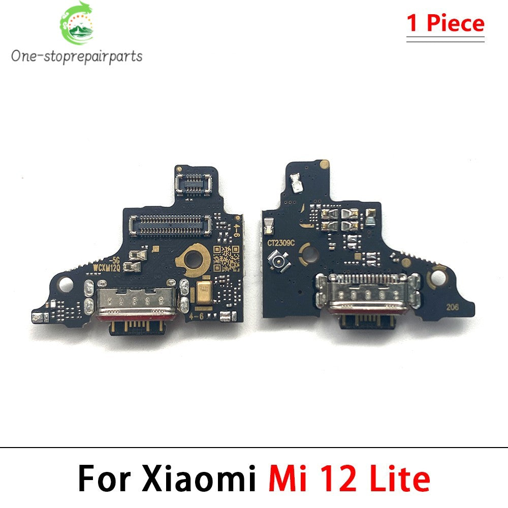 New USB Charging Port Board Flex Cable Connector Parts For Xiaomi Mi 8 9 9T 10T 10 11 12 Lite Pro Microphone Module  Xiaomi  Xiao mi phone repair parts