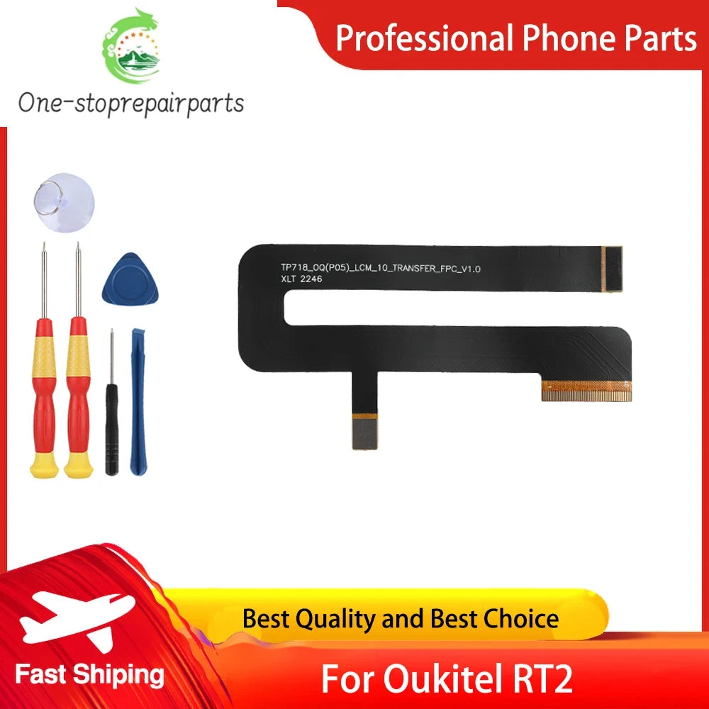 Original 100% New Display Screen Flat Cable OUKITEL RT2 Screen Adapter Flat Cable Repair Perfect Replacement Parts Free Tools Other brand Phone repair parts
