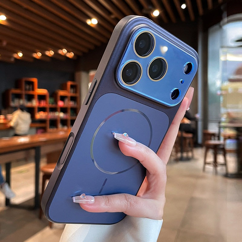 Streamer magnetic suction For iPhone 18promax mobile phone case New iPhone17 new color matte texture Strong magnetic adsorption 16pro with lens film All-inclusive 15 men's and women's cases Phone Accessories