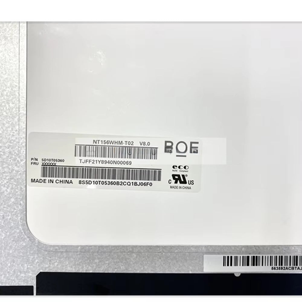 Original NT156WHM-T02 V8.0  B156XTK02.1 15.6INCH Touch LCD Screen Replace LED  For Lenovo IdeaPad 3 15 Laptop HD 40PINS Display Lenovo laptop repair parts