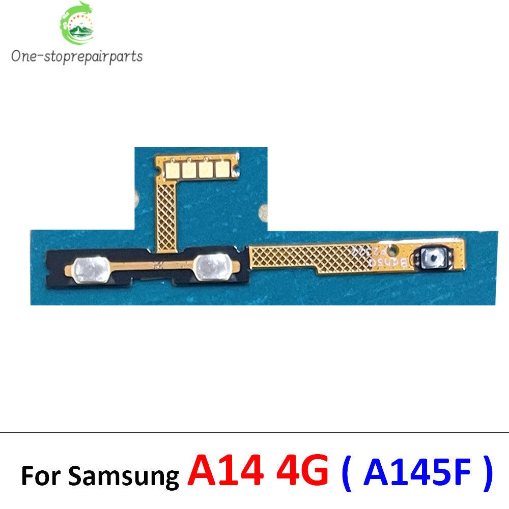 10Pcs, Power Switch On Off Button Volume Key Button Flex Cable For Samsung A04 A04s A04E A14 4G 5G A145F A145P A146P A146B Samsung phone repair parts
