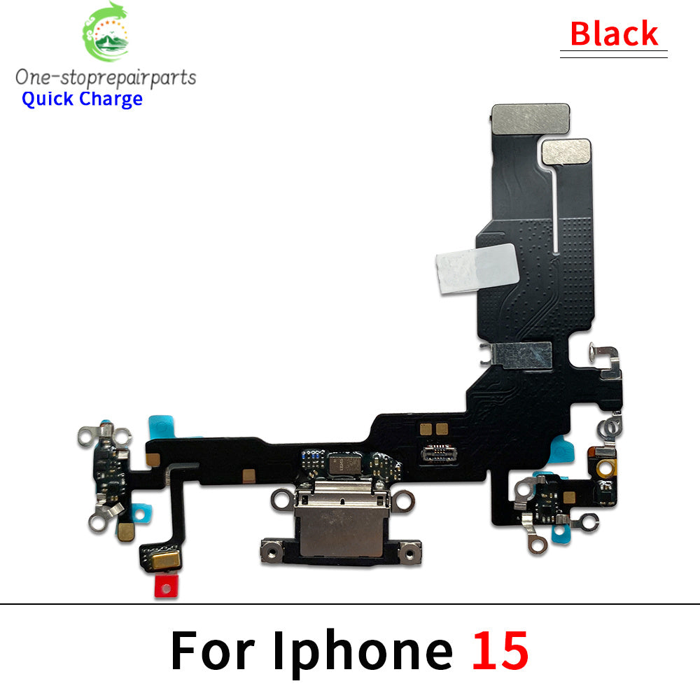 10Pcs, New For iPhone 15 Pro 15Pro Max Plus USB Charging Port Dock Charger Plug Connector Board Flex Cable iPhone phone repair parts