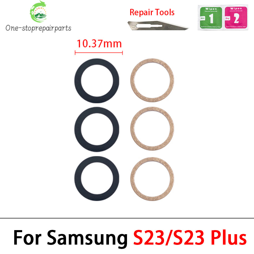 New Back Rear Camera Glass Lens For Samsung A32 A52 A72 A82 S21 S22 S23 Plus Ultra With Adhesive Repacement Parts Samsung phone repair parts