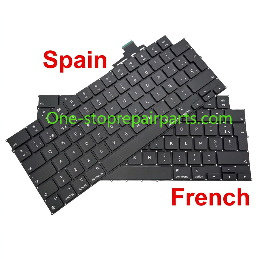 New Laptop Keyboard For MacBook Air 13.6" 15" A2681 A2941 A3113 A3114 Keyboard US UK English French German Spain EU 2022 2024 Macbook repair parts