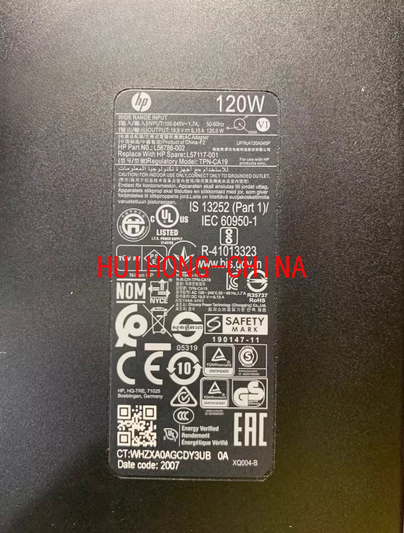 HP AC adapter 120W L56786-002 L57117-001 forhp