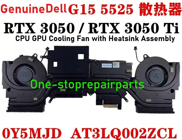 CPU GPU Cooling Fan Heastsink Assemble For Dell G15 5510 5511 5515 5520 5521 5525 Radiator Fan Module 0JPVVG 05YW78 0CD2W3 0C6FY4 060XK7 08J8F5 0Y5MJD 0XF50C 0G7V1F 01FM26 0V1KC2 Dell laptop repair parts