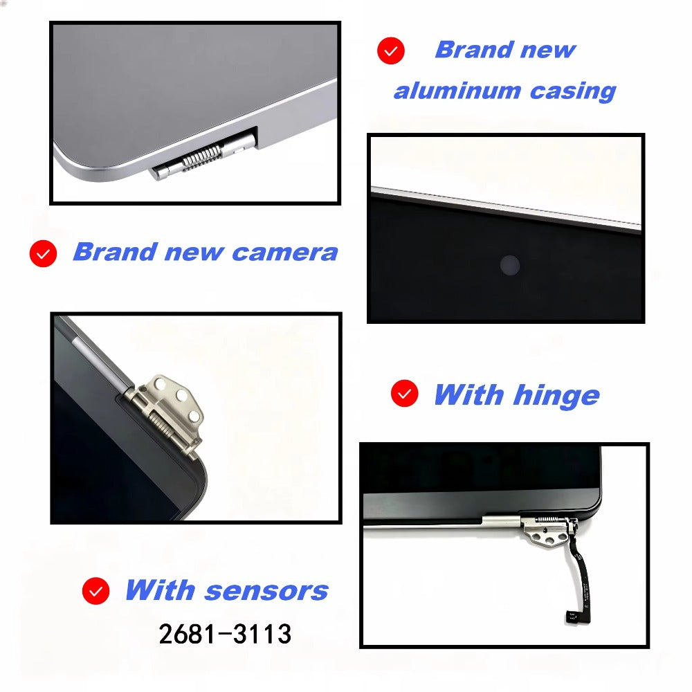 New LCD Screen Assembly for MacBook Pro Air A2681 A3113 A2338 A2337 A2289 A2251 A2179 A2159 A1989 A1706 A1708 Display Macbook repair parts