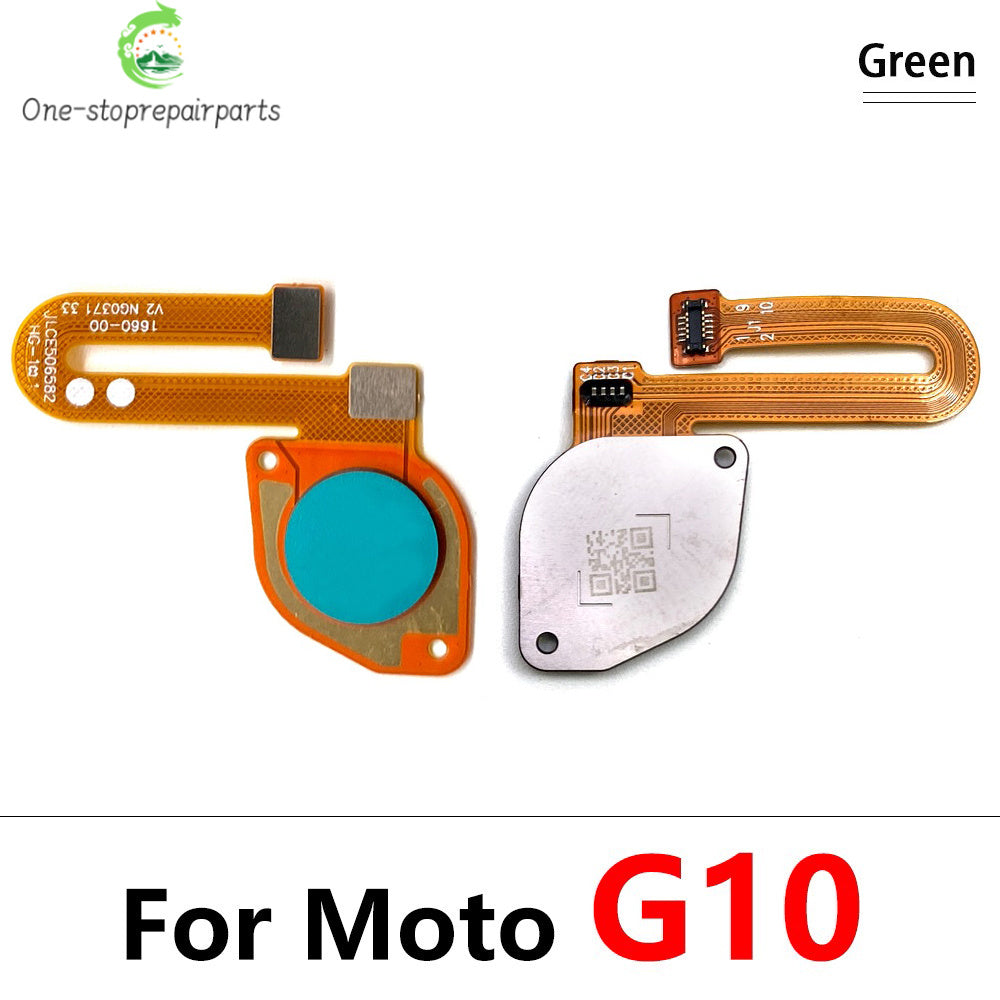 10Pcs/Lot,  Fingerprint Sensor Home Return Key Menu Button Flex Cable For Moto G10 G20 G30 G50 G60 G60s Motorola phone repair parts