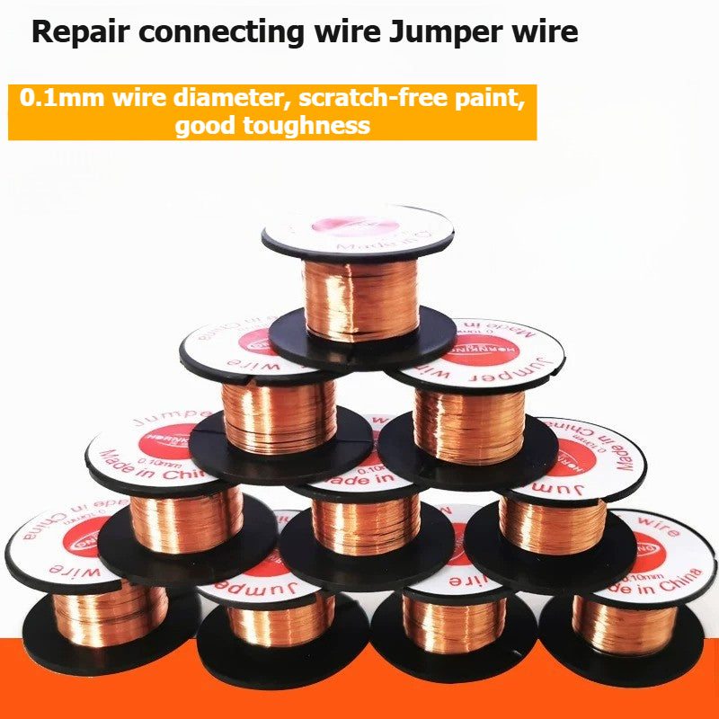 Circuit board motherboard Jumper wire non-abrasive paint-free wiring insulated wire enameled copper wire repair wiring welding connection copper wire 0.1mm Repair Tools
