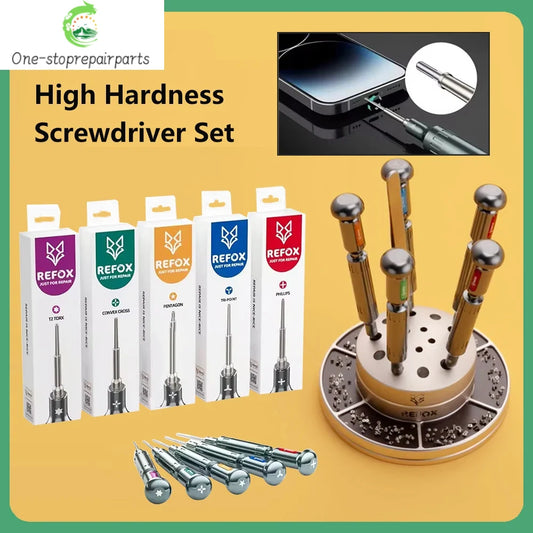 REFOX RS3 3D RS2 2D Screwdriver Set High Hardness Disassembly Repair Tool Kit for Mobile Phone Macbook LCD Screen Separation Professional Repair Tools