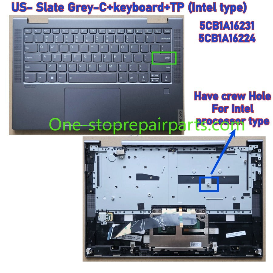 Cover case for Lenovo 14C 2021 ideapad Yoga 7-14ITL5 7-14ACN6 Lcd back housing bezel upper topcase palmrest keyboard touchpad bottom Lower case hinge cover 5CB1A08845 5CB1A0884 5CB1A16231 5CB1A08879  Lenovo Laptop repair parts