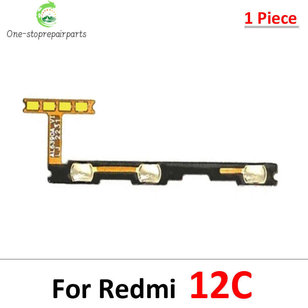 New For Xiaomi Redmi 9 10 9A 8 8A 10A 10C 12C 9C 9T 12 13 13C 14C 15 15C Power Volume Button Key Flex Cable Repair Parts  Xiaomi  Xiao mi phone repair parts