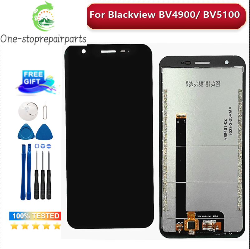 New Original For Blackview BV4900 bv4900Pro BV5100 Pro LCD&Touch Screen Digitizer Display Screen Module Accessories Assembly Blackview phone repair parts
