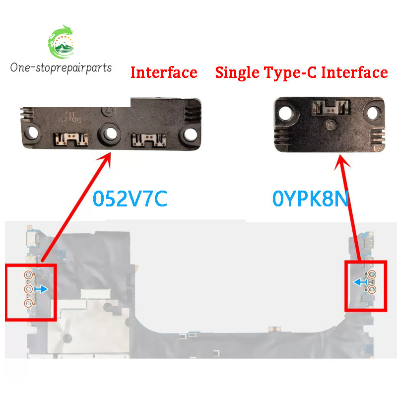 New ORIGINAL Motherboard Type-C USB-C Interface For Dell Pro Rugged 12 Tablet RA02260 Pro 14 Premium PA1426 Pro 14  PA14260 Dell laptop repair parts