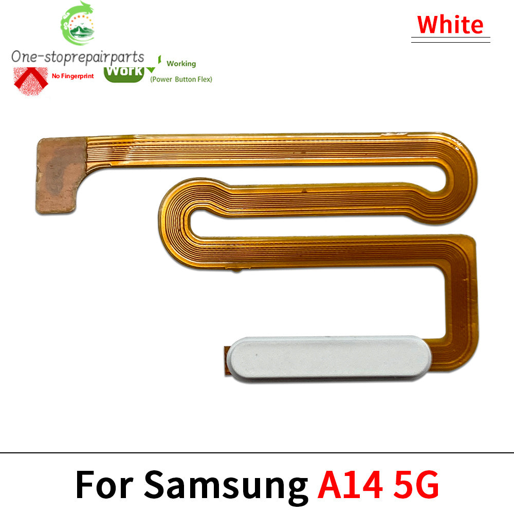 10Pcs/Lot, Home Button FingerPrint Touch ID Sensor Flex Cable Ribbon For Samsung A14 A24 A34 A54 4G 5G Replacement Parts Samsung phone repair parts