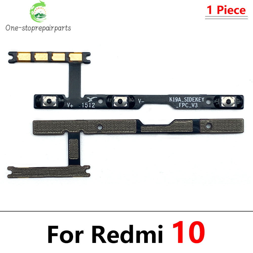 New For Xiaomi Redmi 9 10 9A 8 8A 10A 10C 12C 9C 9T 12 13 13C 14C 15 15C Power Volume Button Key Flex Cable Repair Parts  Xiaomi  Xiao mi phone repair parts