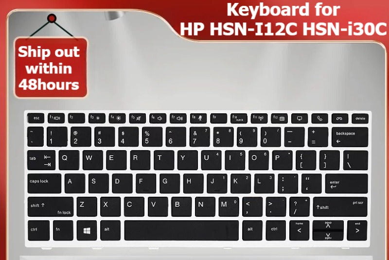 Keyboard for HP HSN-I12C HSN-i30C Silver frame backlight trackpoint