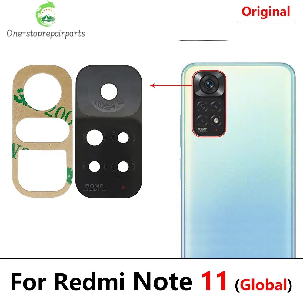 10Pcs, Camera Glass Lens Back Rear Camera Glass Lens For Xiaomi Redmi Note 11 12 13 14 Pro Plus 4G 5G With Adhesive  Xiaomi  Xiao mi phone repair parts