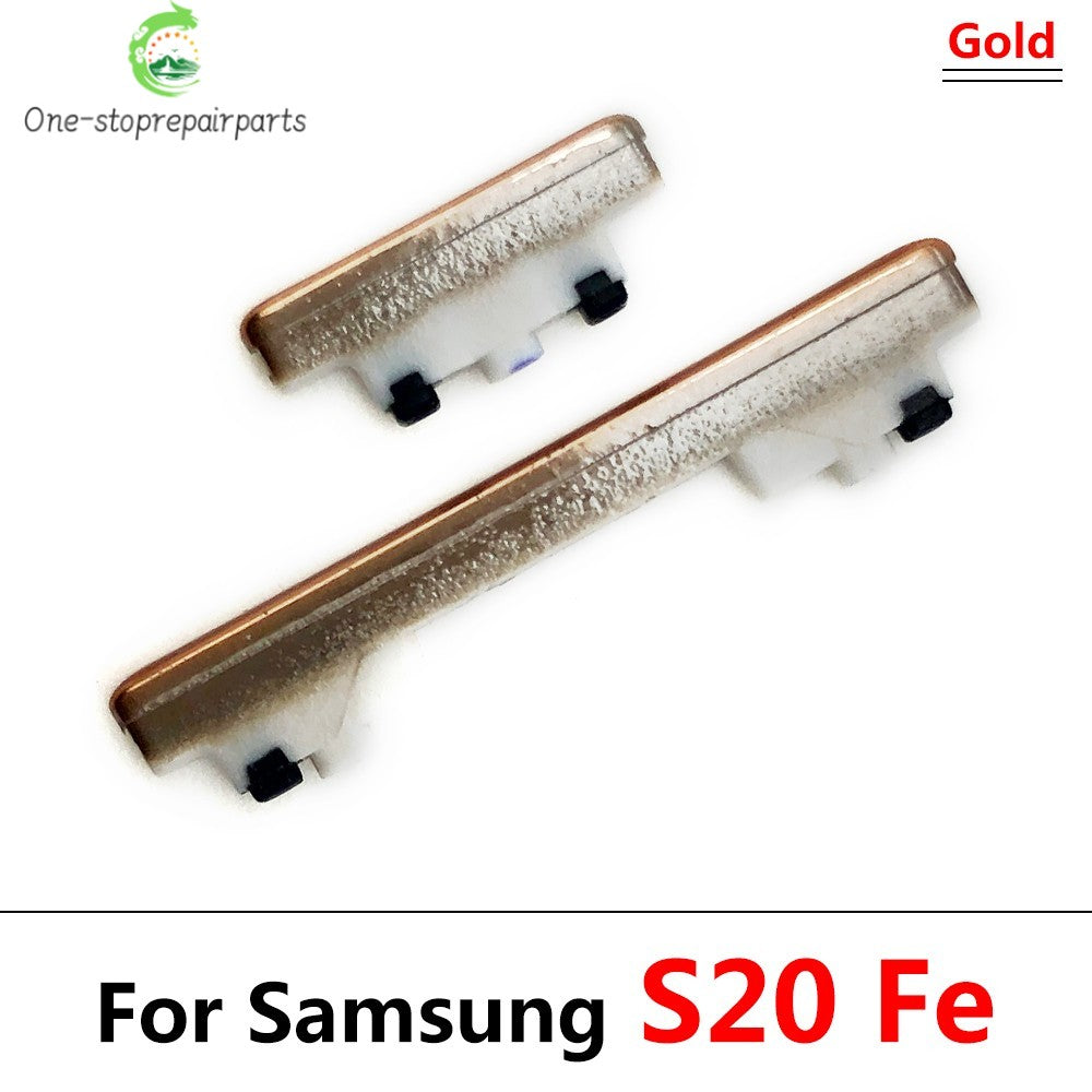 10Pcs/Lot, New Power Button + Volume Side Button For Samsung S20 / S20 Plus / S20 Ultra / S20 Fe Samsung phone repair parts